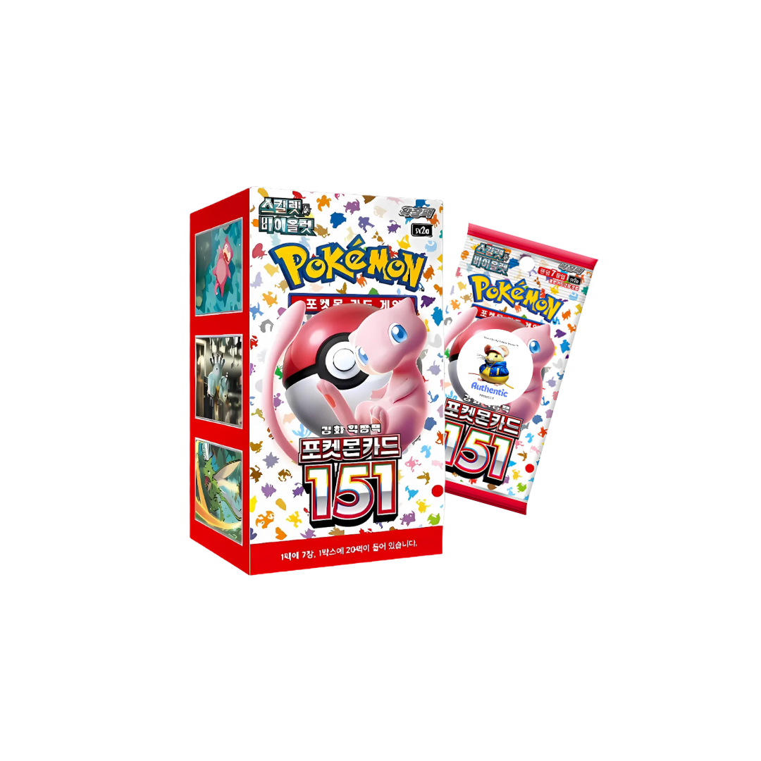 Korean 151 Pokémon Booster Box | 20 x Korean 151 Pokemon Booster Box | 20 x 151 Pokemon Card Packs | Pokémon TCG Pack | TCYM Authenticated |
