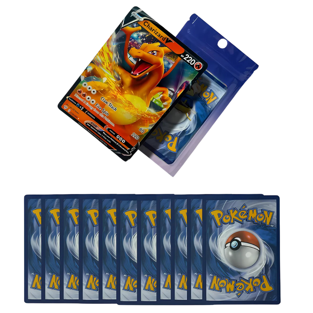 Pokemon Cards including 1 Holo Rare & 10 Pokemon TCG cards + That Chunky Yellow Mouse® Pouch, a fun Pokemon cards pack including cards from Pokemon 151, Paldean fates and many more Pokémon cards!