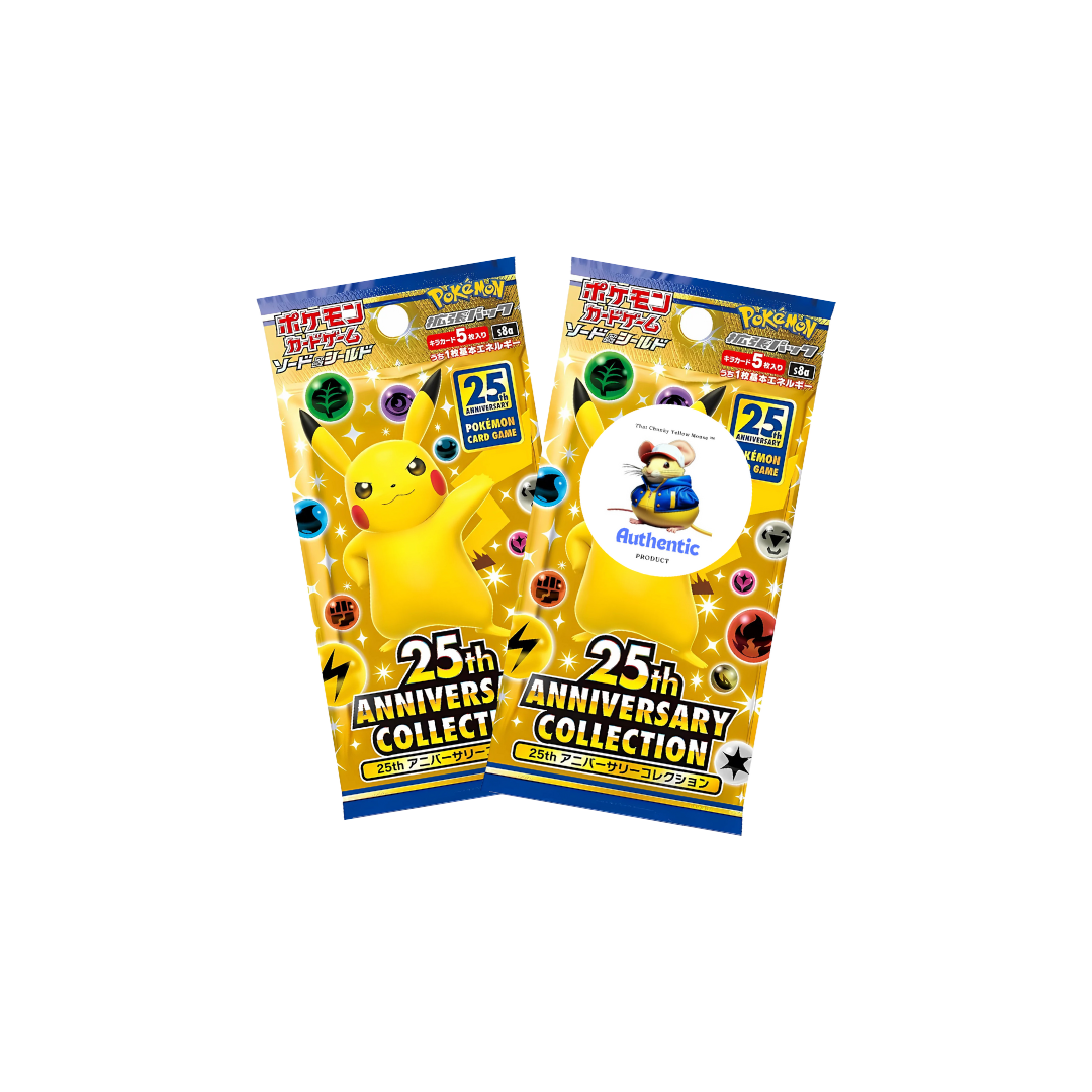 Pokemon Celebrations TCG Korean Booster Packs | 2 x Authentic Pokemon Card Packs | Korean Pokemon 25th Anniversary Collection Booster Packs | TYCM Authentication