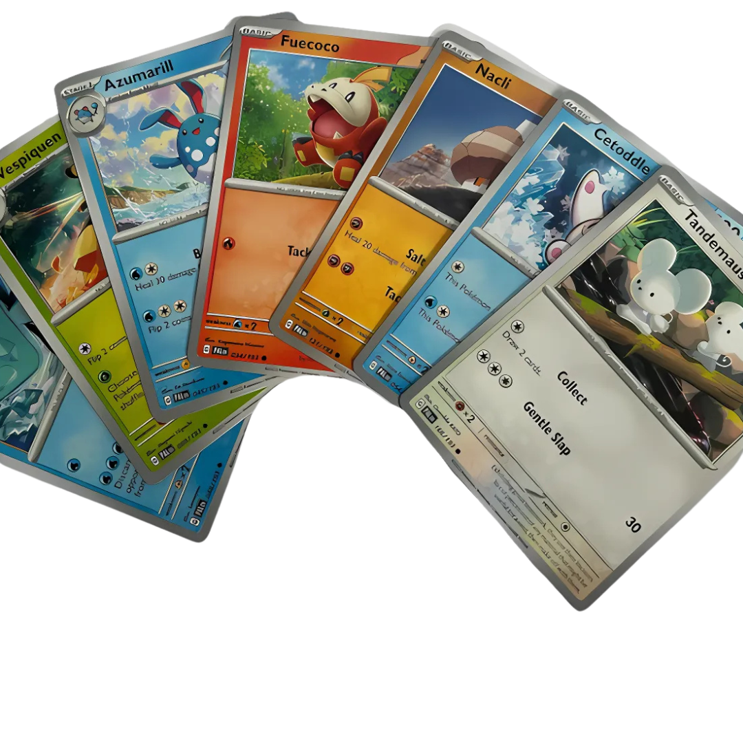 Pokemon Cards including 1 Holo Rare & 10 Pokemon TCG cards + That Chunky Yellow Mouse® Pouch, a fun Pokemon cards pack including cards from Pokemon 151, Paldean fates and many more Pokémon cards!