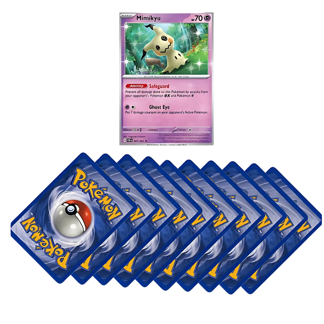 Pokemon Card Mystery Packs including Rares, Holos and V EX VMAX Cards+ That Chunky Yellow Mouse ™ Pouch (Premium Pack (10 cards, Holo Guaranteed!))