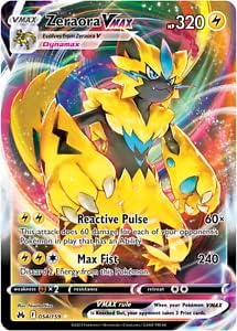 Pokémon - Zeraora VMAX 054/159 - Individual Collectible Card - Crown Zenith - Ultra Rare Card