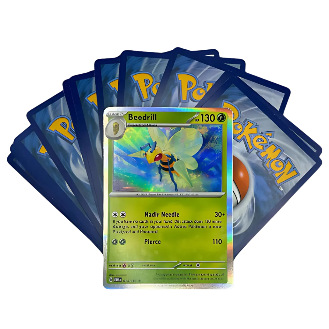 Pokemon Cards including 1 Holo Rare & 10 Pokemon TCG cards + That Chunky Yellow Mouse® Pouch, a fun Pokemon cards pack including cards from Pokemon 151, Paldean fates and many more Pokémon cards!