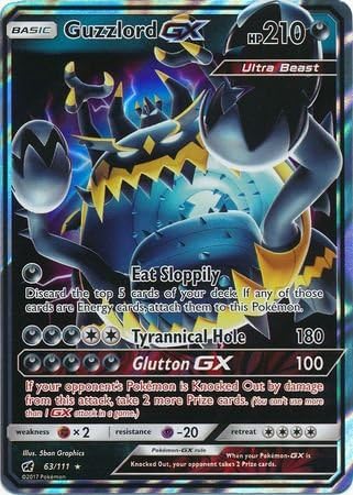 Pokemon Guzzlord GX - 63/111 - Ultra Rare Sun & Moon: Crimson Invasion Singles