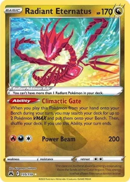 Pokemon - Radiant Eternatus 105/159 - Crown Zenith - Ultra Rare Card