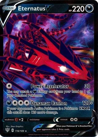 Pokemon Single Card ETERNATUS V 116/189 DARKNESS ABLAZE