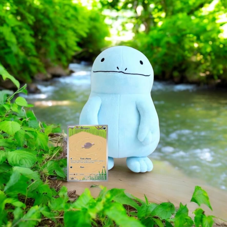 Pokemon Quagsire Toy + Card Bundle