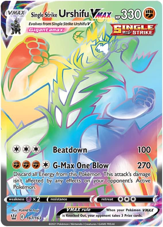 Single Strike Urshifu VMAX - 167/163 - Secret Rare - Sword & Shield - Battle Styles