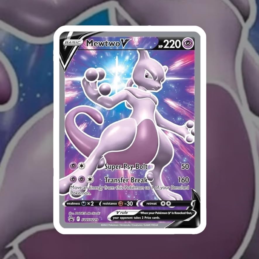 Pokemon Mewtwo Toy and Card Bundle