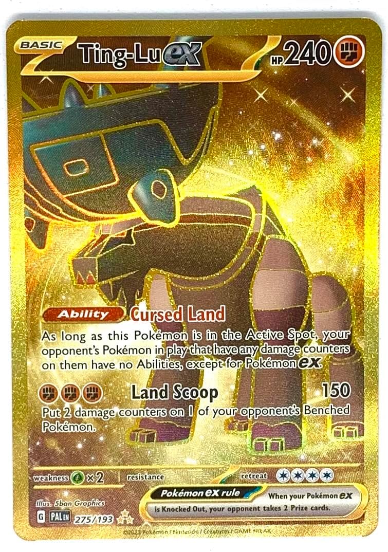 Pokemon - Ting Lu ex 275/193 - Paldea Evolved - Gold Secret Rare Card