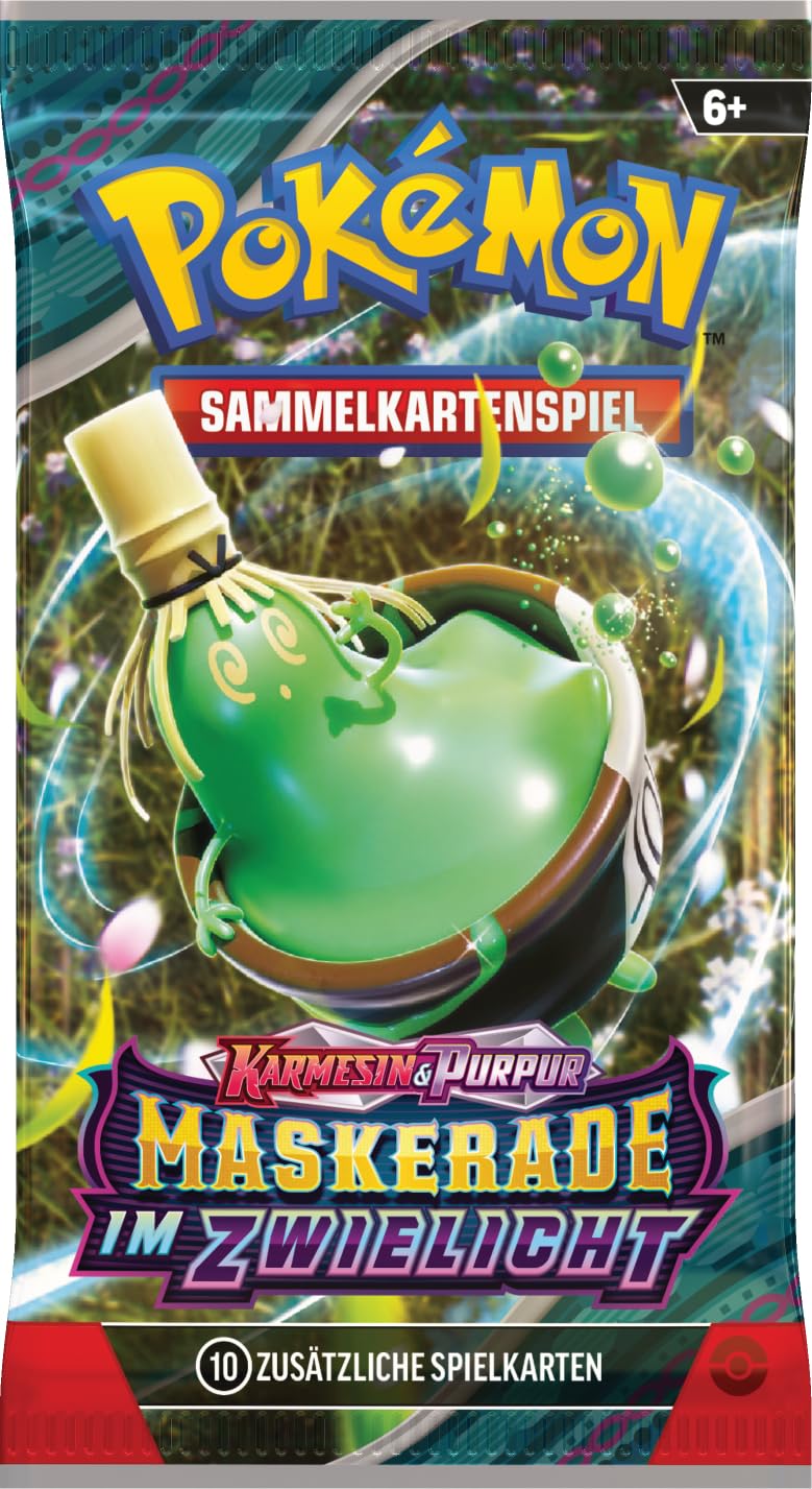 Pokémon - Trading Card Game: Crimson & Purple Booster Bundle - Twilight Masquerade (6 Booster Packs)