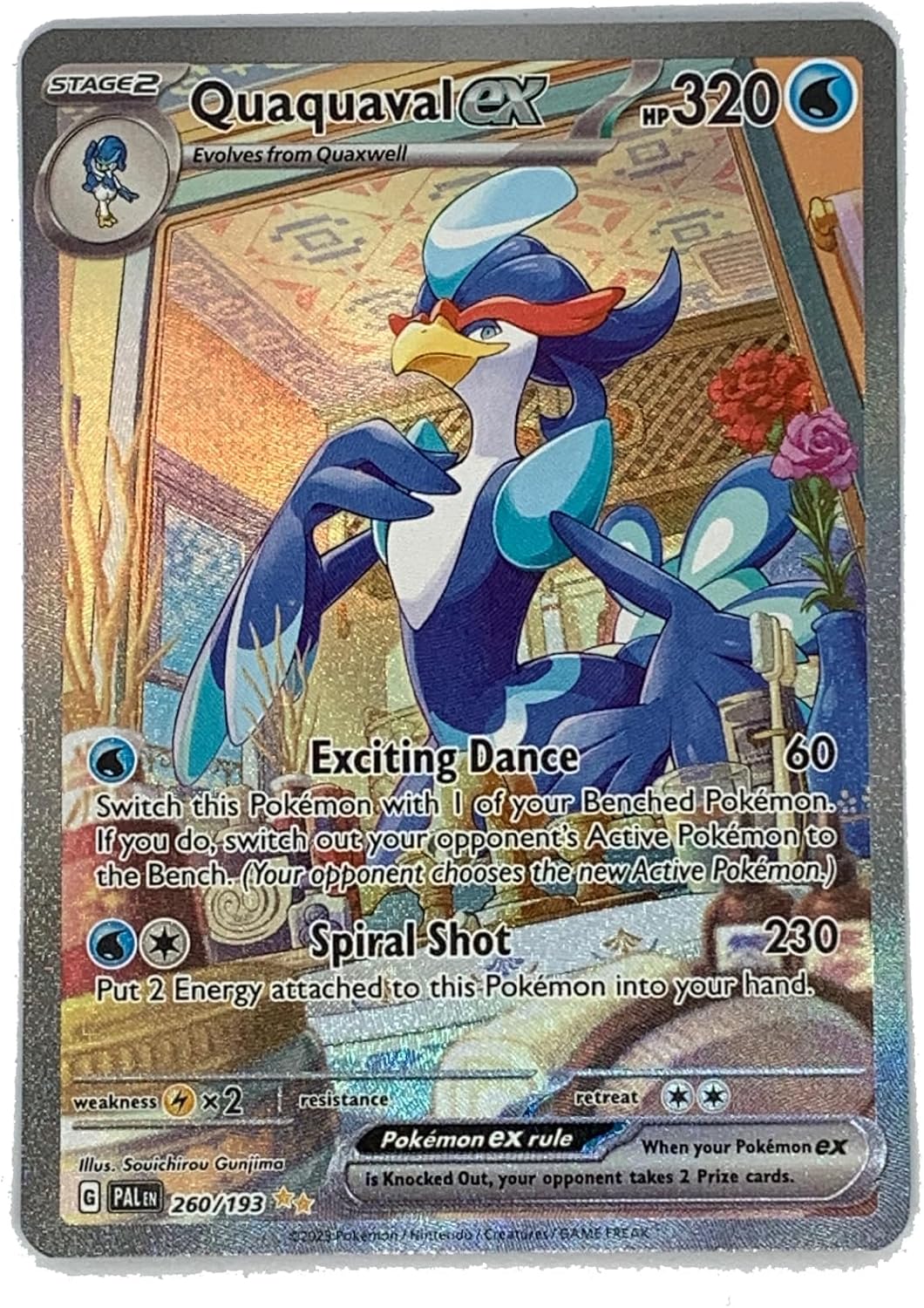 Pokemon - Quaquaval ex /193 - Paldea Evolved - Special Illustration Rare - Alternate Art Card