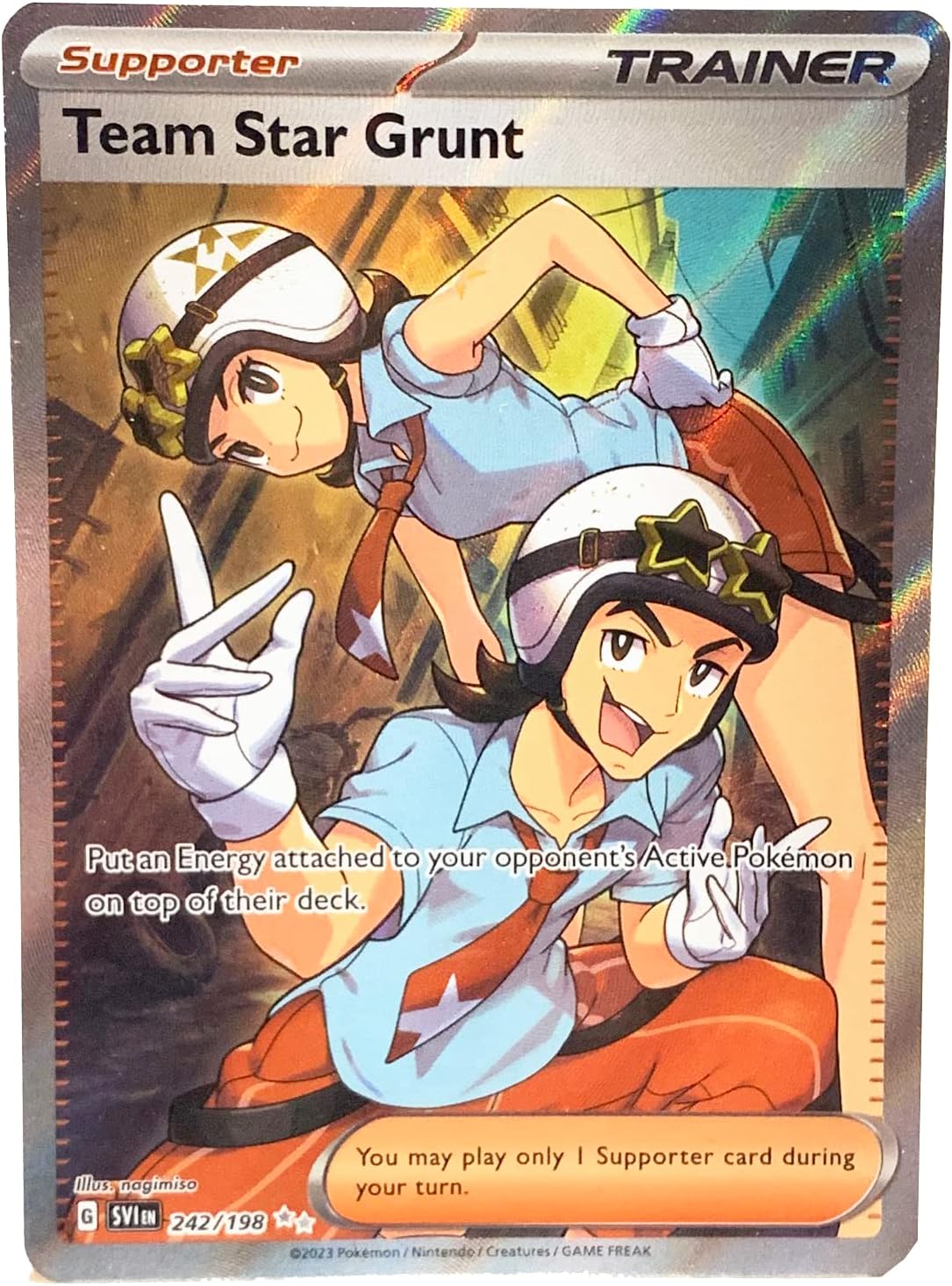 Pokemon - Team Star Grunt 242/198 - Scarlet & Violet - Ultra Rare - Holo Full Art