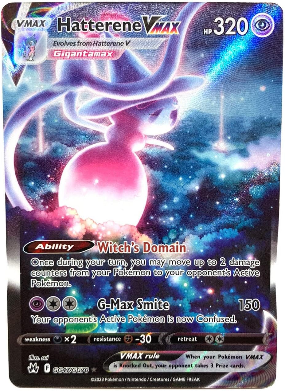 Pokemon - Hatterene VMAX GG47/GG70 - Crown Zenith - Galarian Gallery - Ultra Rare Alternate Art