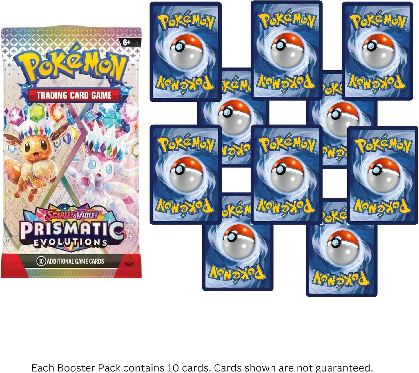 Prismatic Evolutions Pokemon Booster Packs x 2 | Scarlet & Violet Set | Pokémon Trading Cards in Booster Packs | TCYM Authenticated | Pokémon TCG Pack | Pokemon Prismatic Evolution