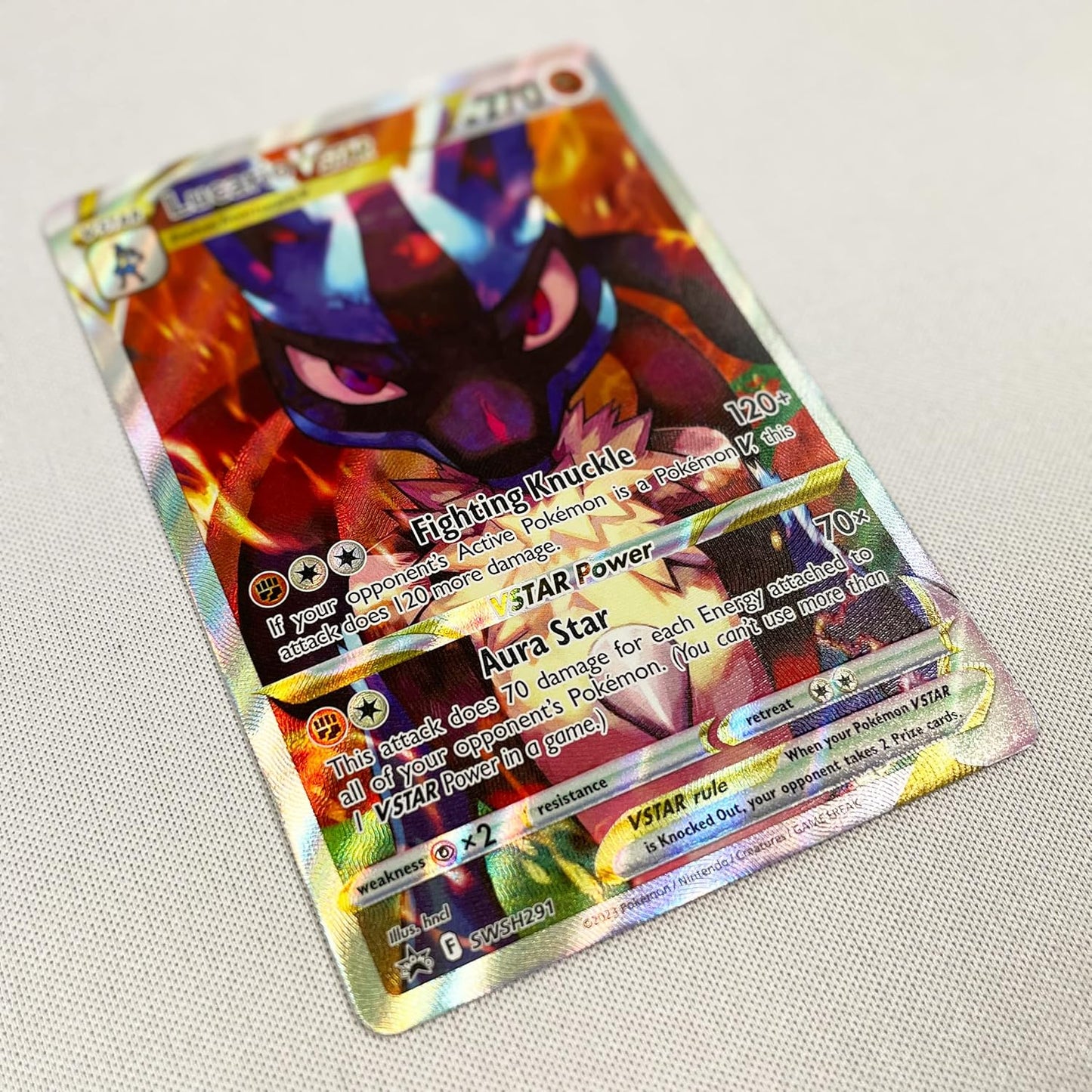 PoKéMoN Trading Card Game Sword & Shield Crown Zenith Elite Trainer Box Exclusive Black Star Promo Lucario VSTAR SWSH291