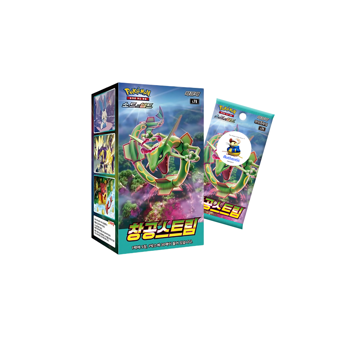 Korean Blue Sky Stream Pokémon Booster Box | 30 x Korean Evolving Skies Pokemon Booster Box | 30 x Pokemon Card Packs | Pokemon TCG Pack | TCYM Authenticated |