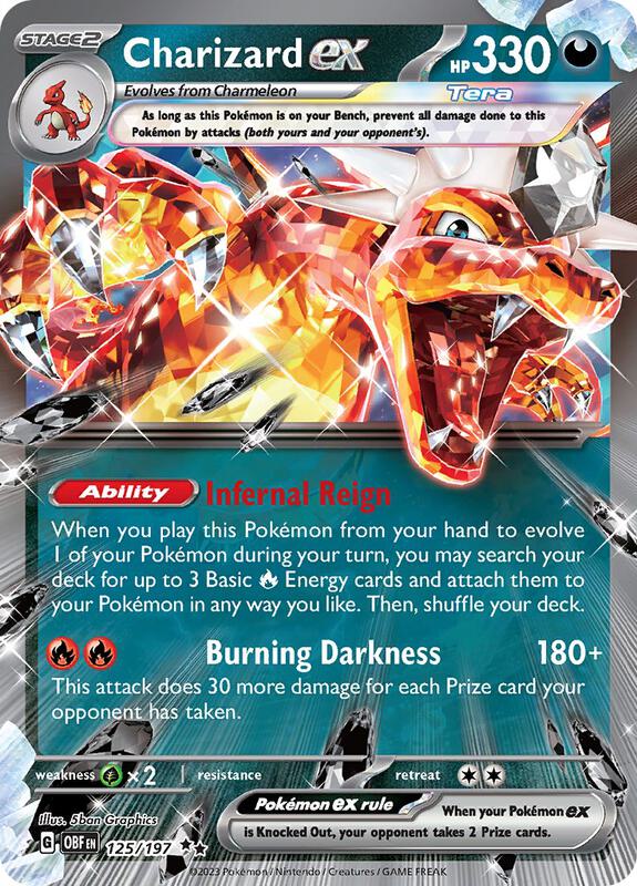 Charizard ex Double Rare 125/197 Obsidian Flames