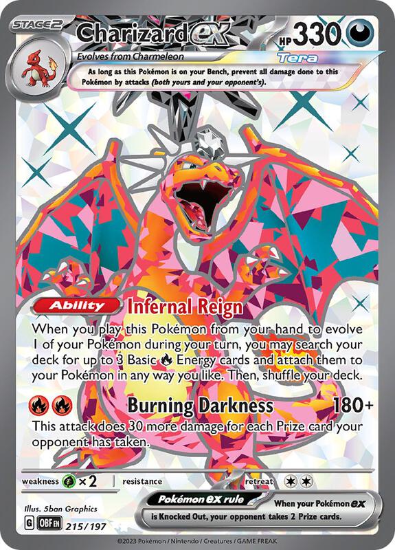 Charizard ex Ultra Rare 215/197 Obsidian Flames