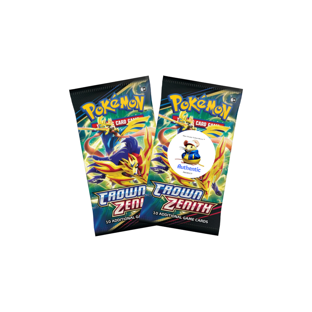 Crown Zenith Pokemon Booster Packs x 2 | Sword and Shield Set | Pokémon Trading Cards in Booster Packs | TCYM Authenticated | Pokémon TCG Pack | Pokemon Crown Zenith