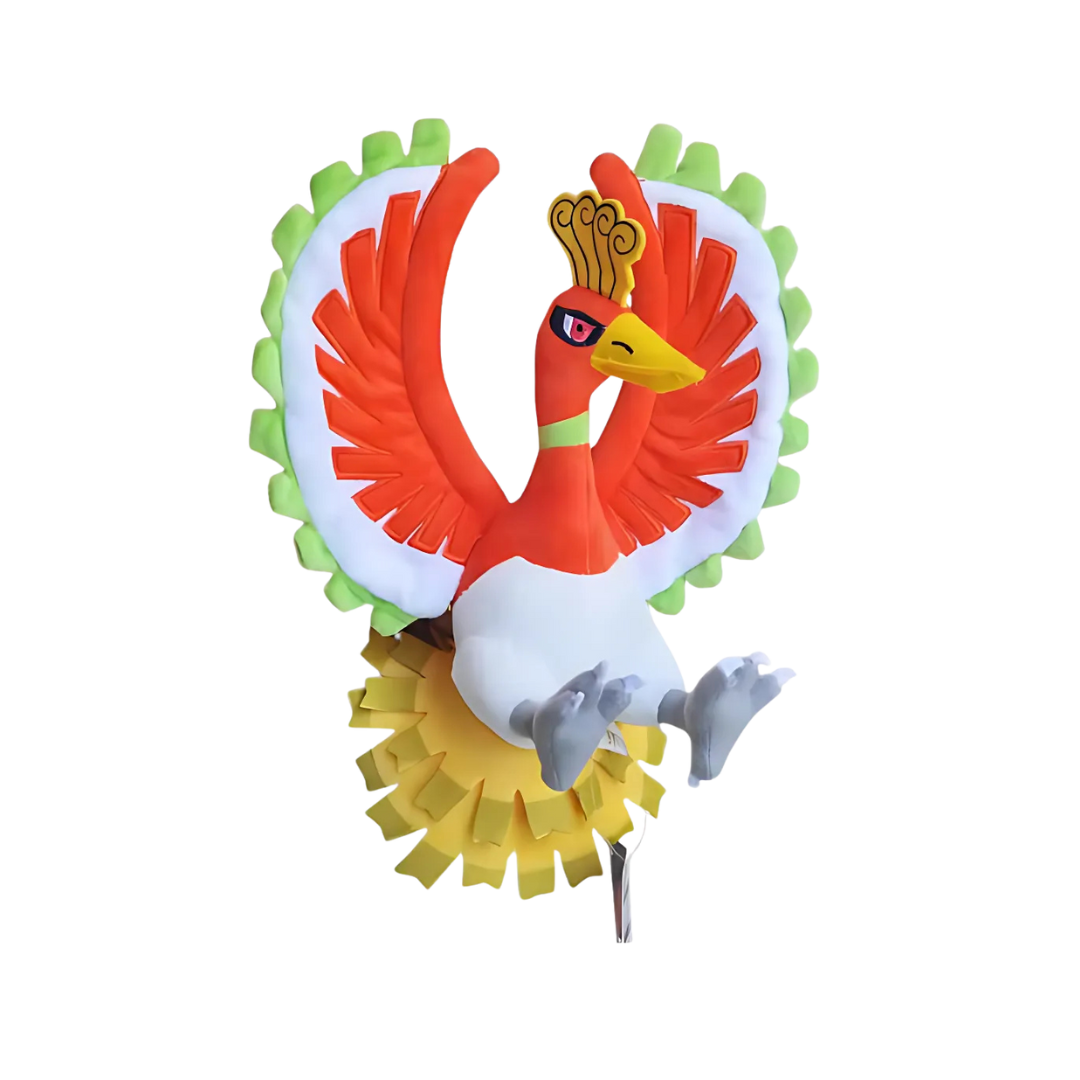 Japanese Ho-oh Pokemon Plush | Teddy | Pokémon Plush for Cards Fans | Stuffed Toy | Plushies | Anime Toys | Gift For Boys | Pokémon Plushie (250) (Small)
