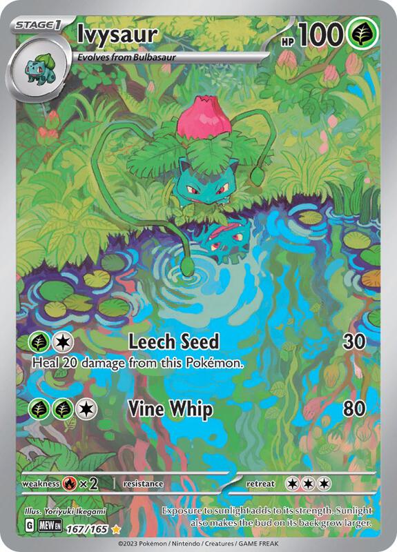 Ivysaur Illustration Rare 167/165 Scarlet & Violet 151