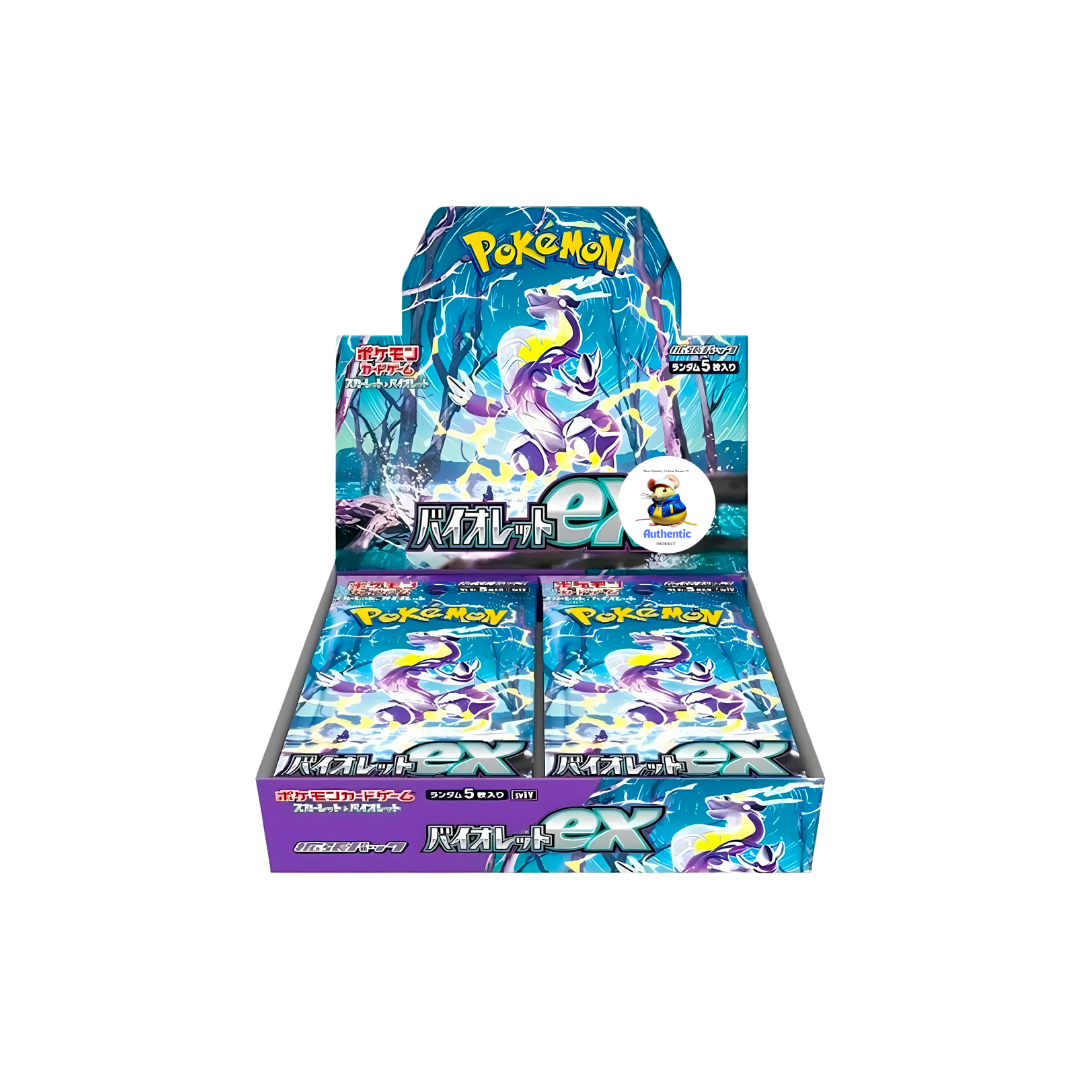 Japanese Pokemon | Scarlet & Violet Set | Pokémon Trading Cards | TCYM Authenticated | Pokemon TCG Pack | Japanese Scarlet and Violet | (Violet SV1V Booster Box (30 Booster Packs))