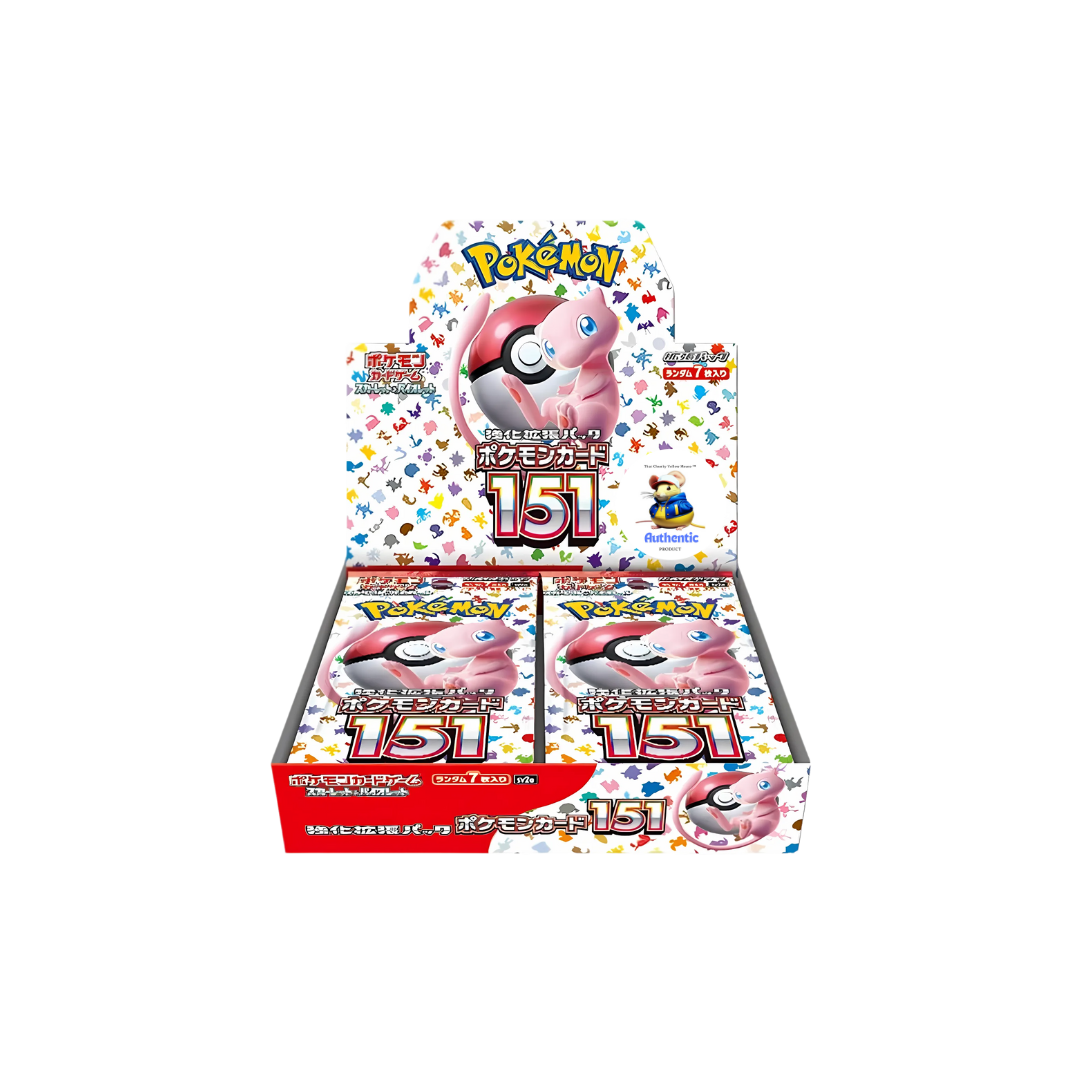 Pokemon 151 Japanese Pokemon Booster Box (30 Packs) | Scarlet & Violet Set | Pokémon Trading Cards | 30 Booster Packs | TCYM Authenticated | Pokemon TCG Pack | Japanese Scarlet and Violet 151 |