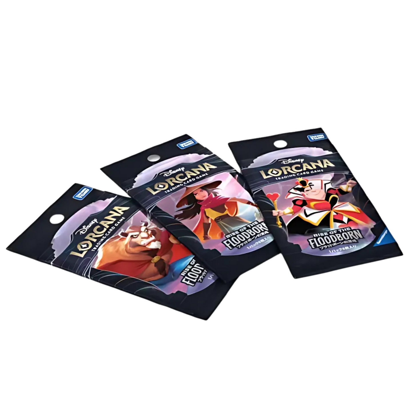 Japanese Disney Cards | Japanese Lorcana Rise of the Floodborn | Lorcana Booster Packs TCYM Authenticated | Lorcana Trading Cards Collection | Booster Box | (3 x Booster Packs)