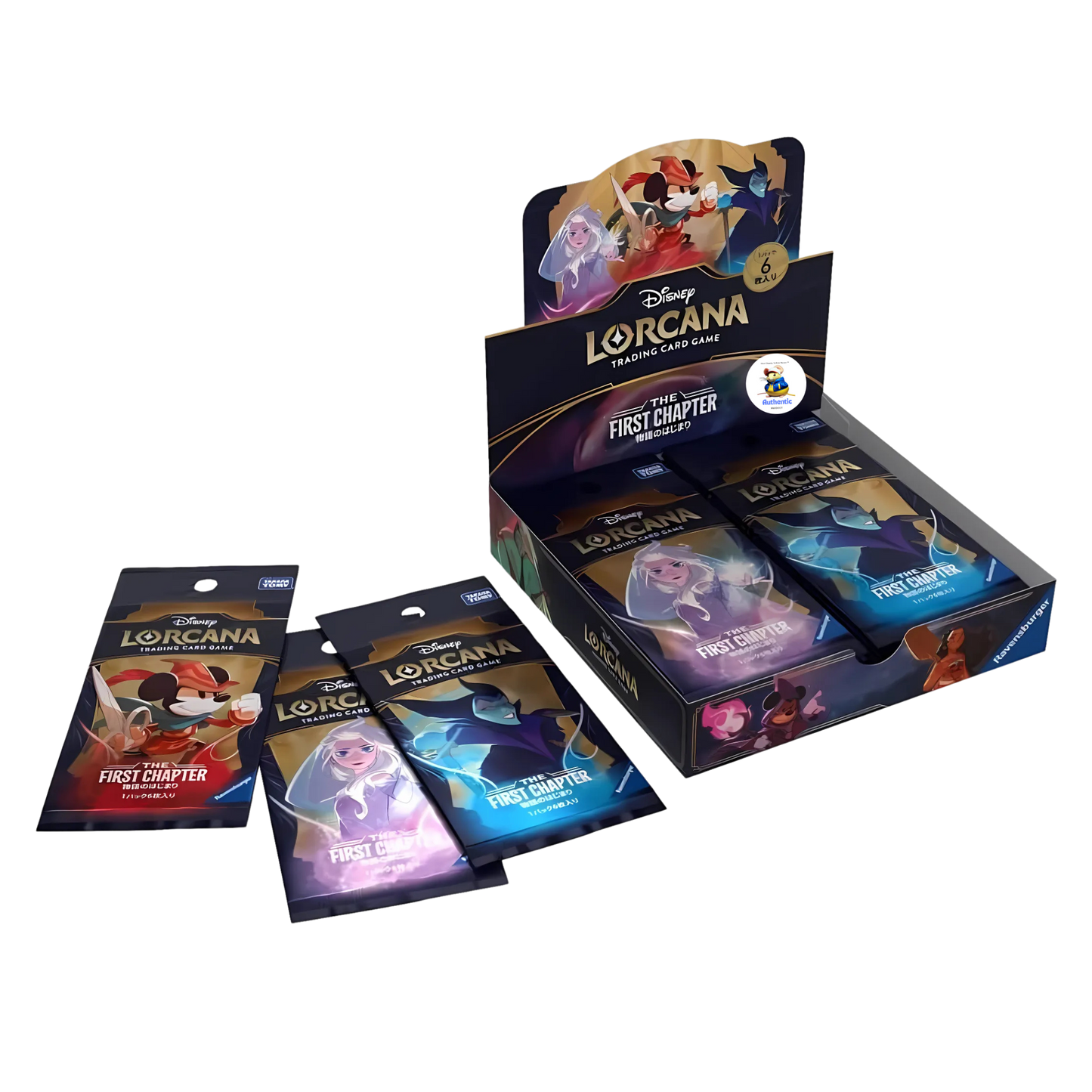 That Chunky Yellow Mouse Japanese Disney Cards | Japanese Lorcana First Chapter | 3 Lorcana Booster Packs TCYM Authenticated | Lorcana Trading Cards Collection | (Booster Box (24 Packs))