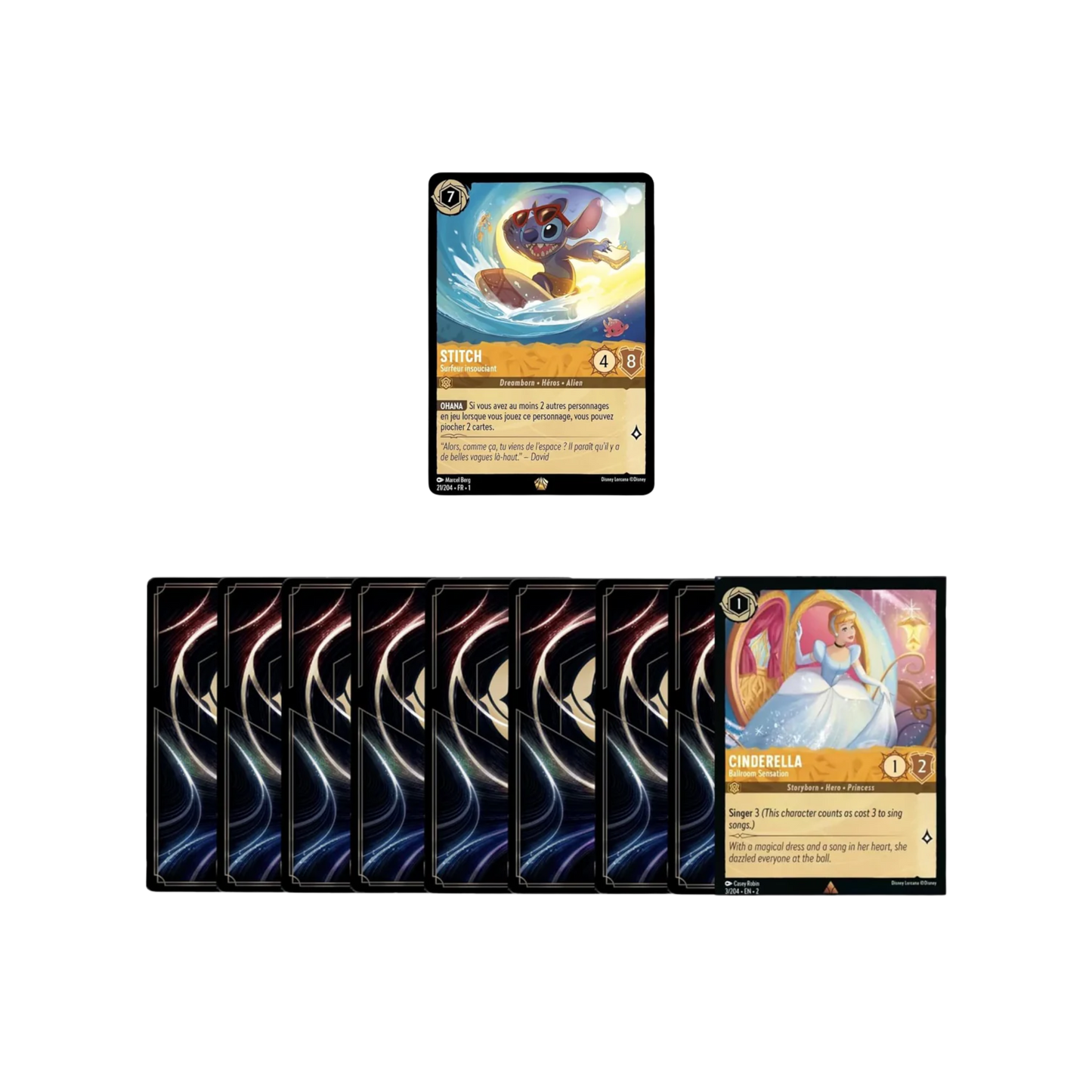 Lorcana 20 Trading Card Mystery Pack - Holo Card Guaranteed - 20 Cards from Disney Lorcana First Chapter, Lorcana Rise of the Floodborn, Lorcana Into the Inklands + Gift Pouch Bundle