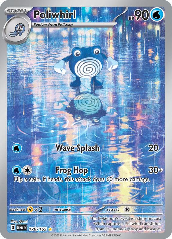 Poliwhirl Illustration Rare 176/165 Scarlet & Violet 151