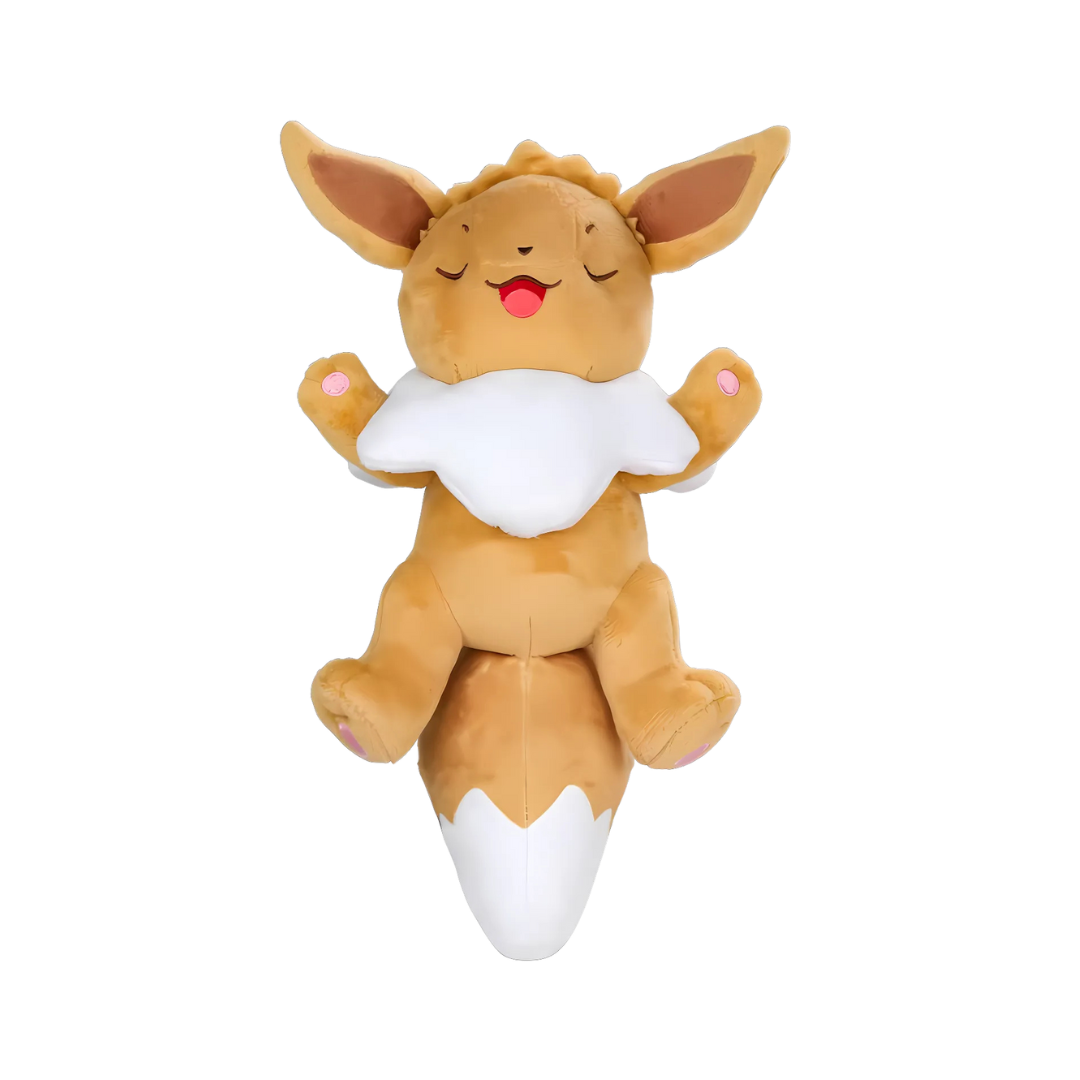 Japanese Pokémon Plush Sleeping Eevee Plushie | Pokemon Plush | Sleeping Eevee Gifts | Toy for Pokemon Cards Fans