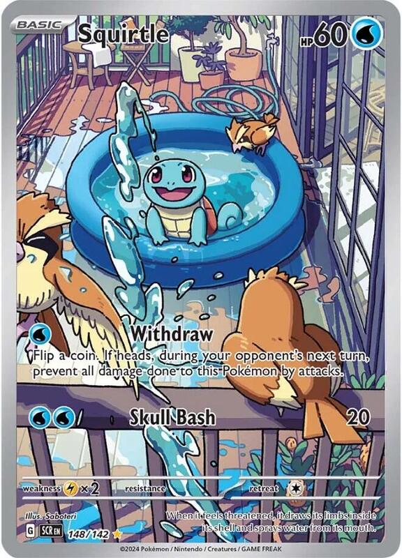Squirtle Illustration Rare 148/142 Stellar Crown