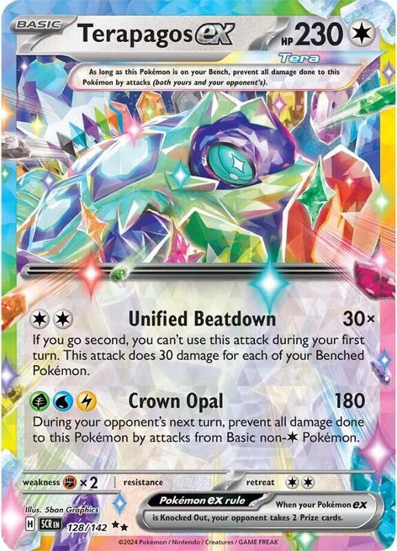 Terapagos ex Double Rare 128/142 Stellar Crown