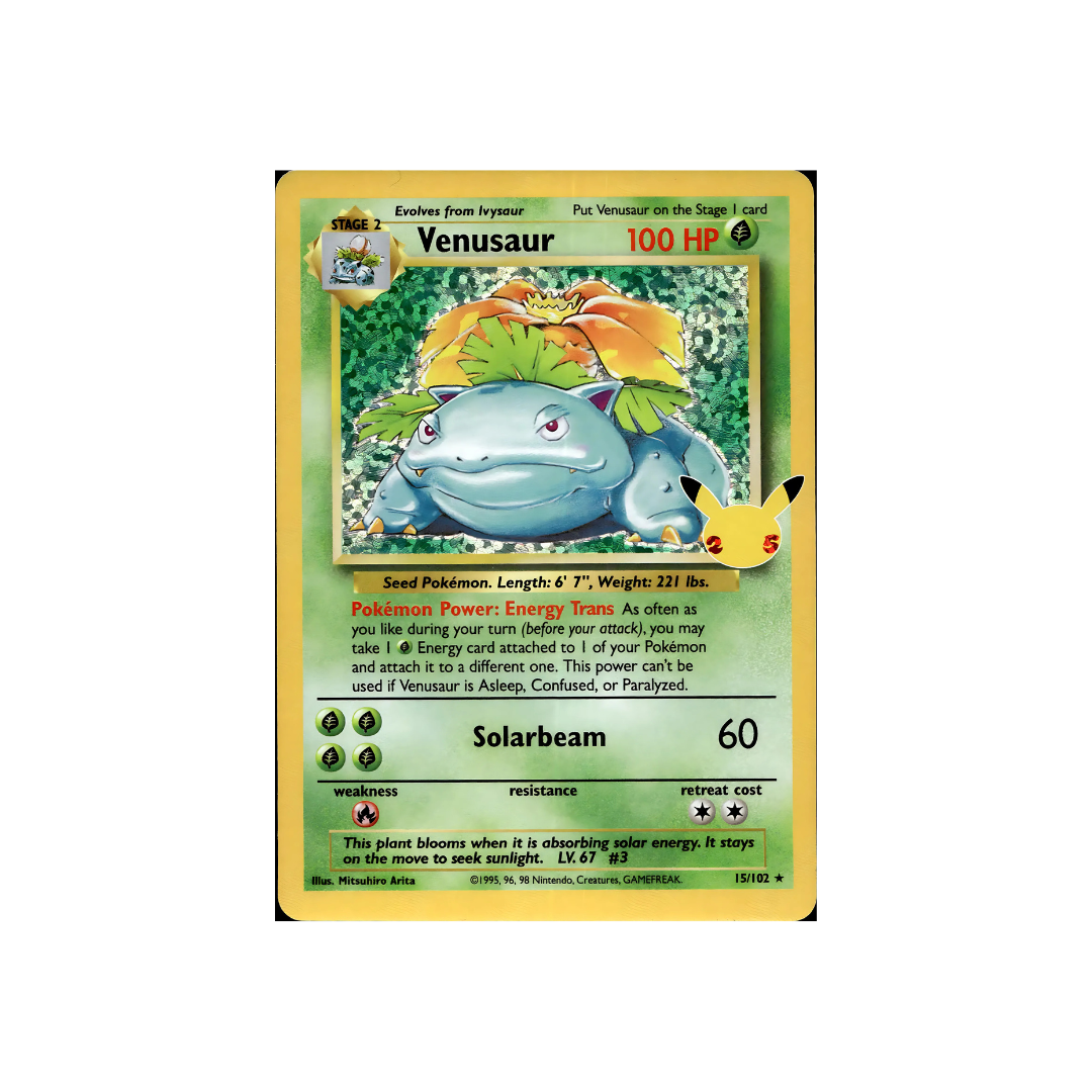 Pokemon Single Card VENUSAUR Celebrations CLASSIC COLLECTION, Multicolor