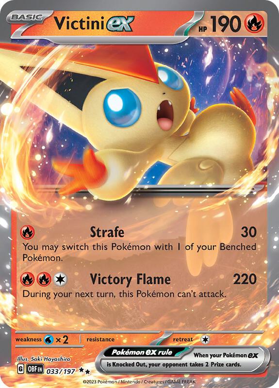 Victini ex Double Rare 033/197 Obsidian Flames