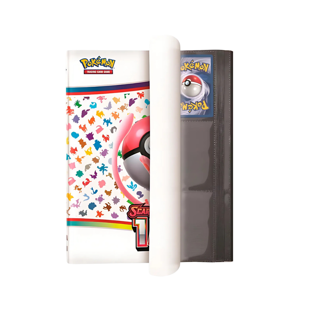 Pokemon 151 Official Trading Card Binder 9 Pocket, Fits 360 Pokemon Cards Binder with Elastic Strap Book Album fits with Pokemon Sleeves for Storage + That Chunky Yellow Mouse TCG Pouch