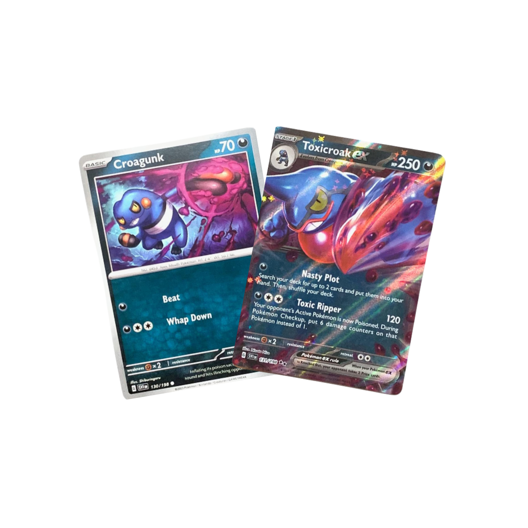 Toxicroak ex 131/198 Holo - Scarlet & Violet - Pokemon Evolution 2 Card Set