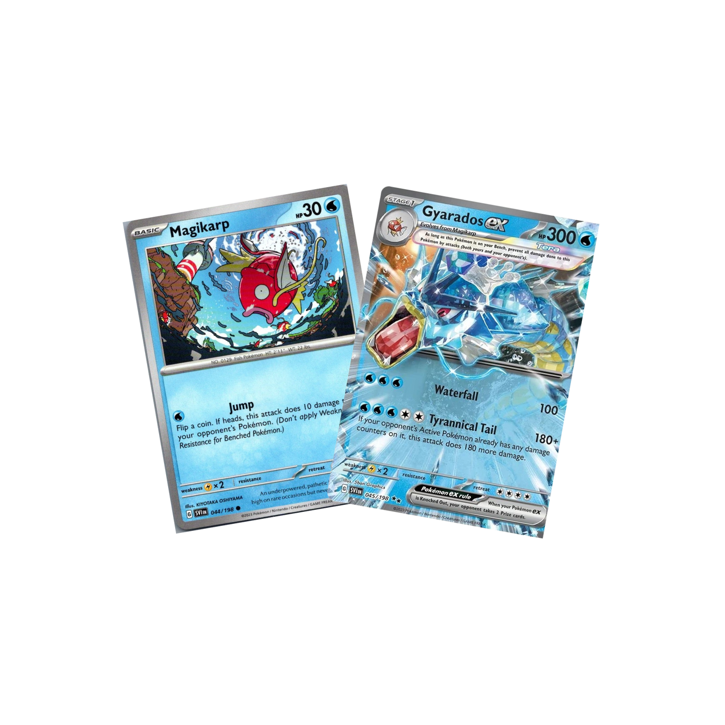 Gyarados ex 045/198 Double Rare - Scarlet & Violet - Pokemon Evolution 2 Card Lot
