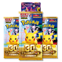 Pokemon Cards 30th Celebration, Japanese Pokemon 30th Anniversary - Booster Bundle including 3 Sealed Booster Packs - TCYM Product