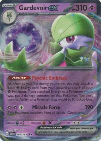 Pokemon Gardevoir ex - 086/198 - Ultra Rare Scarlet & Violet (Base Set) Singles