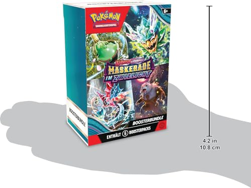 Pokémon - Trading Card Game: Crimson & Purple Booster Bundle - Twilight Masquerade (6 Booster Packs)