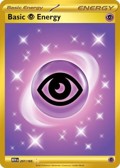 Pokemon Psychic Energy Trading Card - 207/165 - Pokemon 151 – Gold Ultra Rare (1.0 Ungraded)