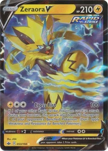 Pokèmon Zeraora V - 053/198 - Ultra Rare - Sword & Shield - Chilling Reign - Pokémon TCG Single Card - 1