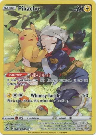 Pokemon Pikachu TG05/TG30 Rare Holo (Lost Origin Trainer Gallery)