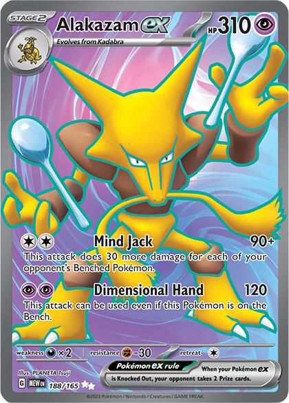 Alakazam ex - 188/165 - Scarlet and Violet 151