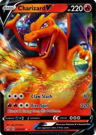 Pokemon Single Card CHARIZARD V 019/189 DARKNESS ABLAZE
