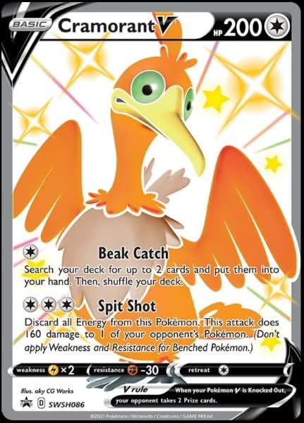 Pokemon - Cramorant V - SWSH086 - Shining Fates - Full Art Black Star Promo