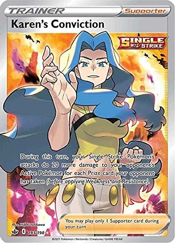 Karen's Conviction - 193/198 - Full Art Ultra Rare - Sword & Shield - Chilling Reign